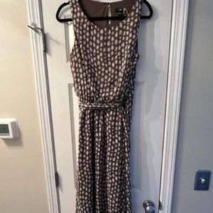 women size 8 JBS dress brown white dots sleeveless